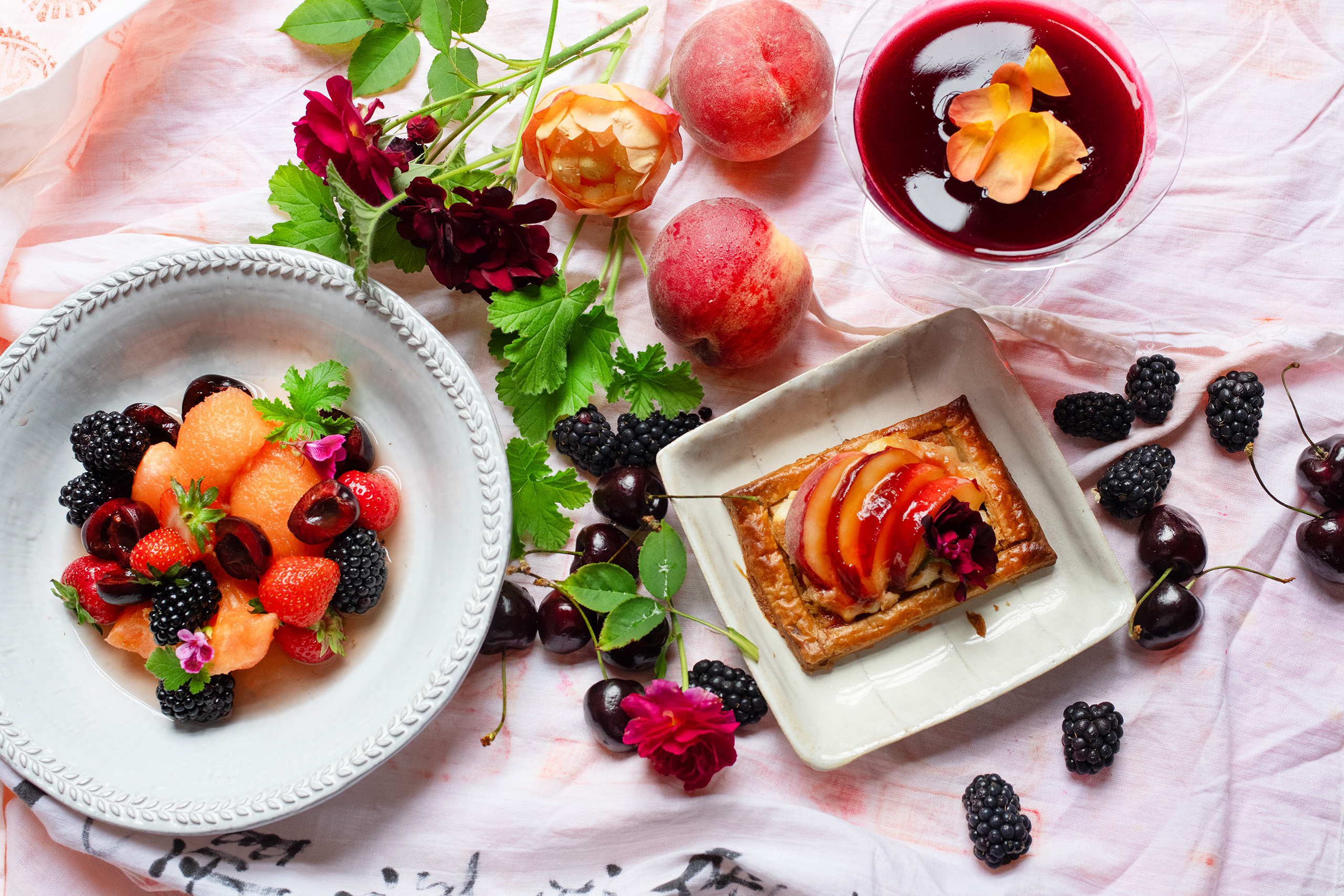 Simple yet elegant summer fruit desserts