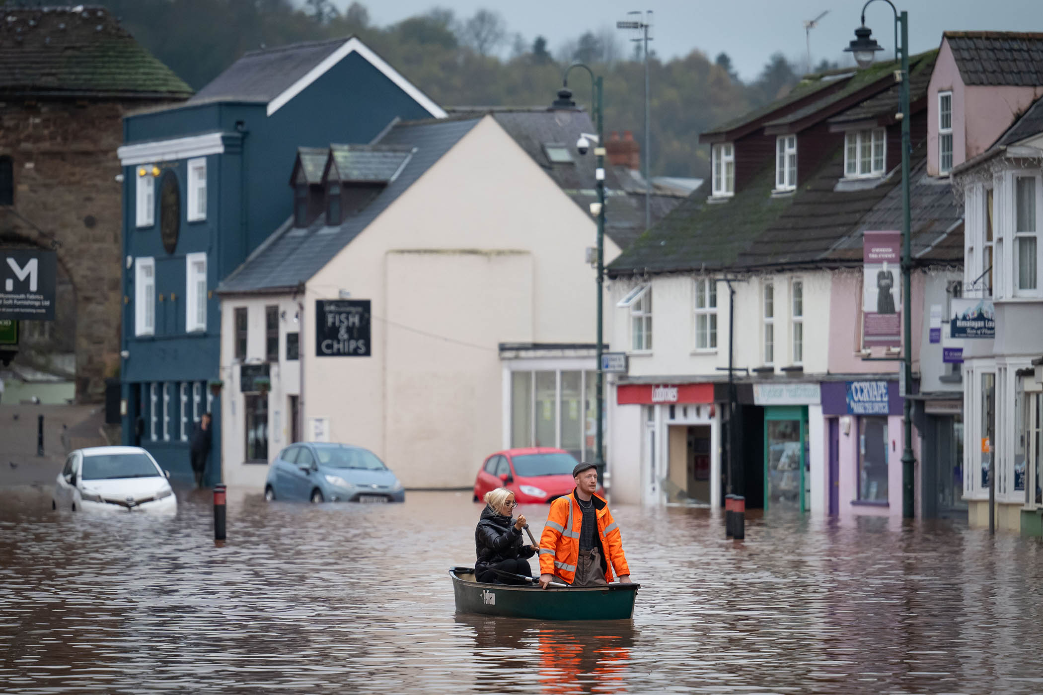 Rain eases but flood warnings persist in Storm Claudia’s wake