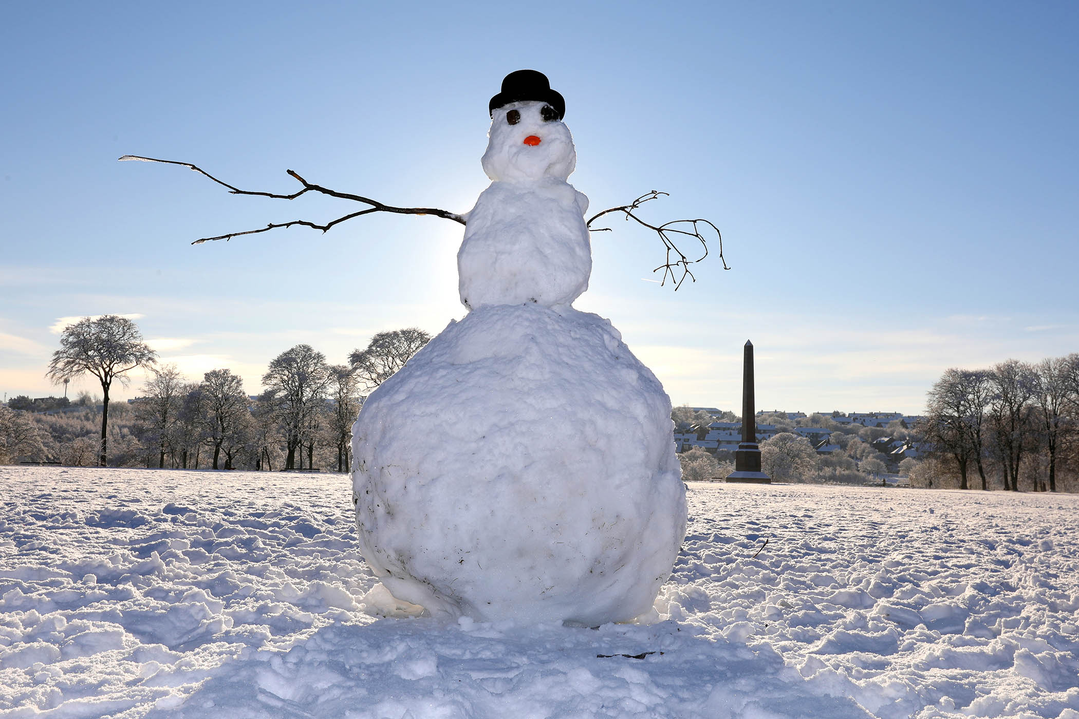 How many snowmen can you make from Storm Goretti?