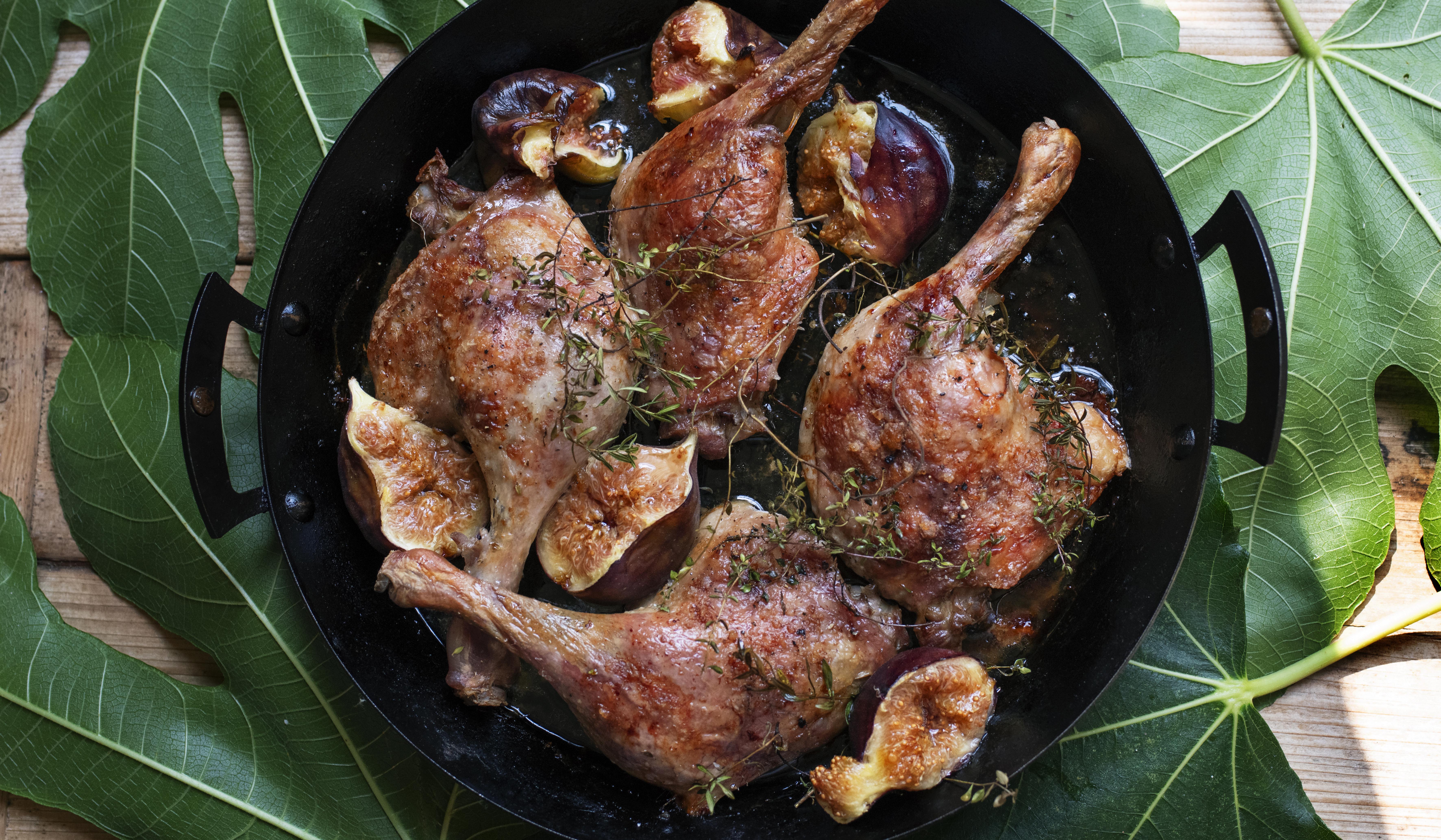 Kitchen diary: roast duck meets late-summer figs