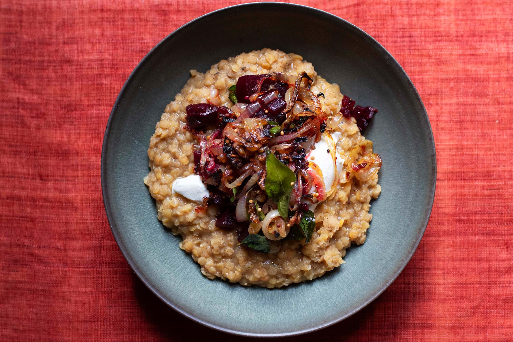 Midweek dinner: beetroot and brown lentils